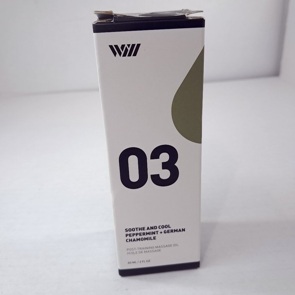 Way‎ of Will 03 Soothe & Cool Peppermint Chamomile post training Massage Oil 2oz